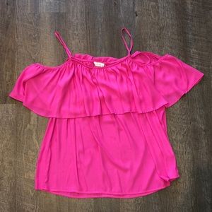 Lush Cold Shoulder Blouse